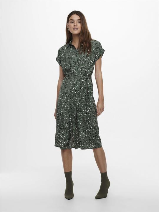 Image du produit Only Robe chemisier avec ceinture à nouer (40)