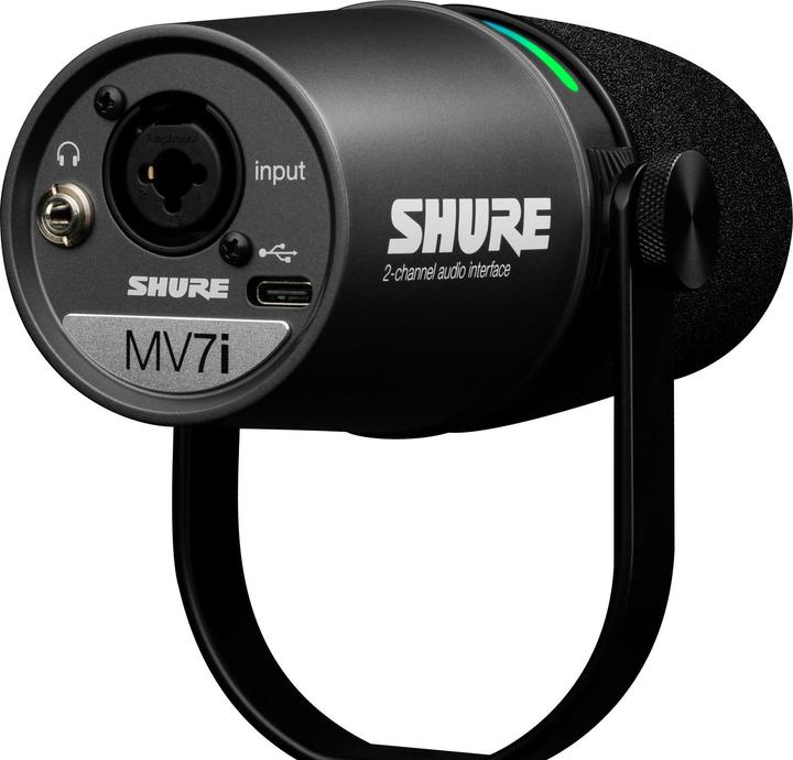 Actual product image Shure MV7i Mikrofon mit integriertem Interface