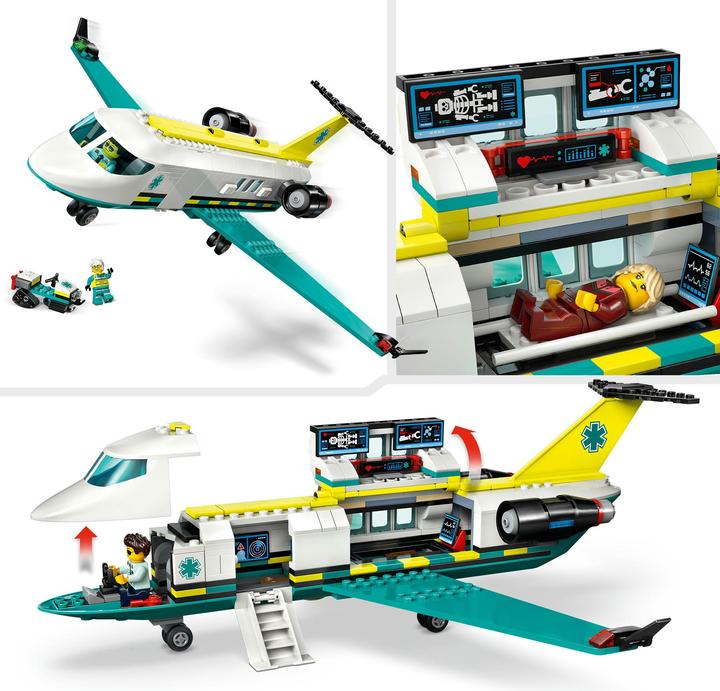 Produktbild LEGO Notfallrettungsflugzeug (60465, LEGO City)