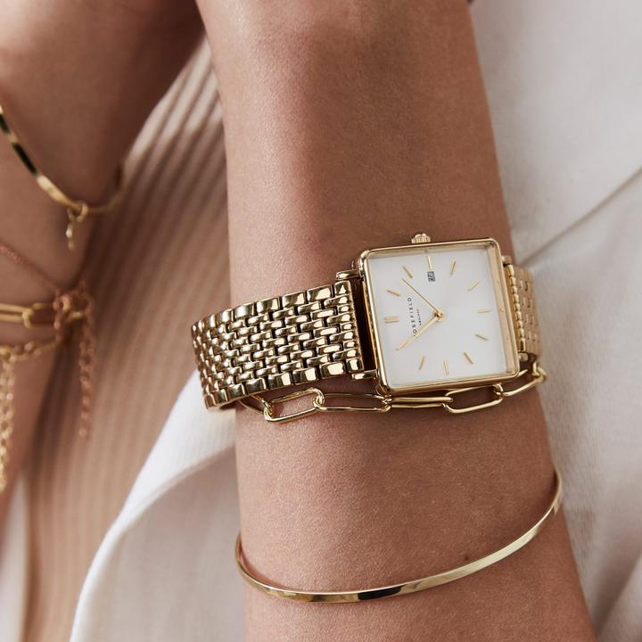 Immagine prodotto Rosefield L'oro Boxy White Sunray (Orologio da polso analogico, 26 mm)