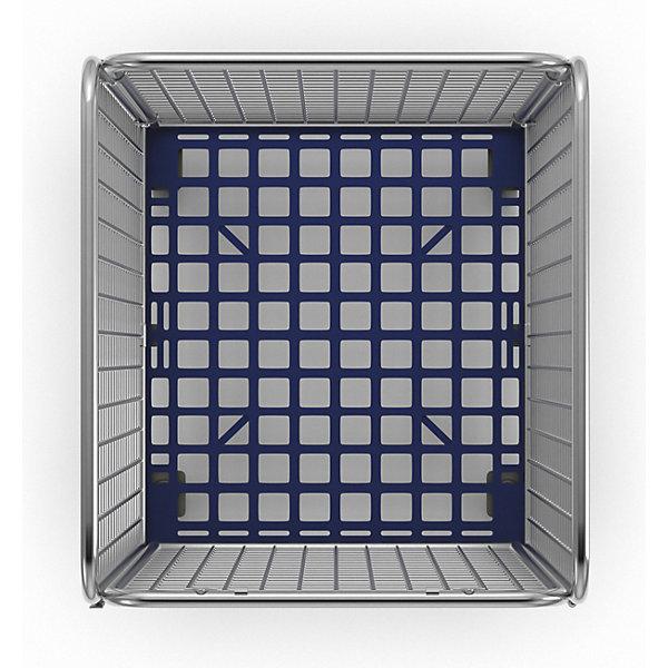 Actual product image kaiserkraft Wire mesh container with plastic roll plate (500 kg)