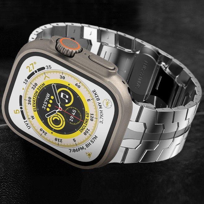 Actual product image MU Style OH Series Stainless Steel Iron Man Replacement Bracelet (20 mm, Stainless steel)