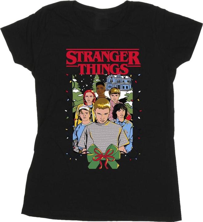 Netflix Stranger Things Christmas Poster TShirt (XL)