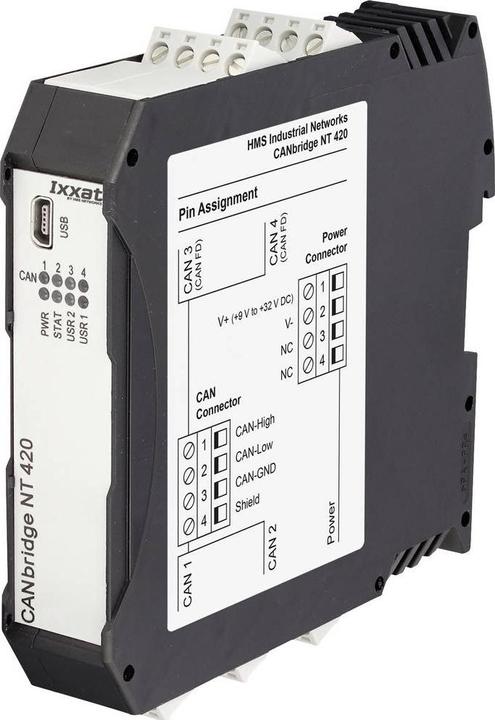 Image du produit Ixxat CANbridge NT420 Canbridge 9 V/DC, 12 V/DC, 24 V/DC, 36 V/DC
