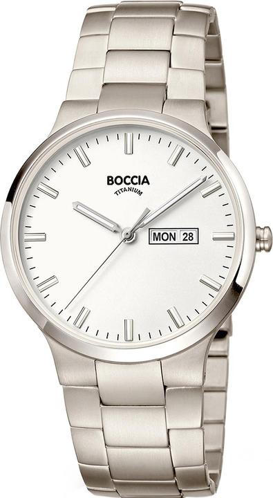 Immagine prodotto Boccia 3649-01 Orologio da uomo in titanio 39mm 5ATM (Orologio da polso analogico, 39 mm)