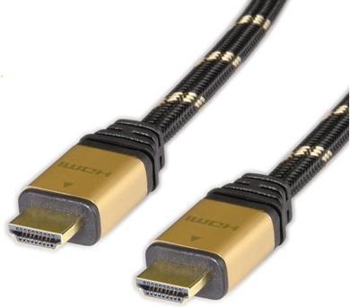 Produktbild Roline Gold HDMI High Speed Kabel, ST-ST 2,0m (2 m, HDMI)