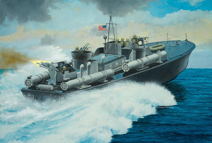 Actual product image Revell MS Patrol Torpedo Boat PT-559 / PT-160