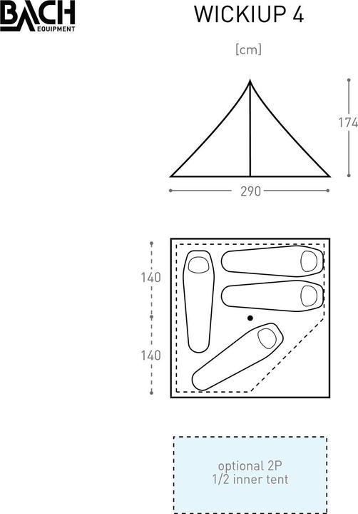 Immagine prodotto Bach Wickiup 4 (2.60 kg, 4 persone)