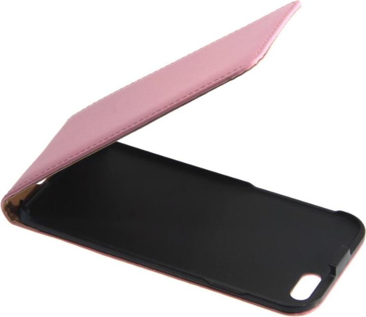 Produktbild OEM Slim leather Flip Case iPhone 6, 6s pink (Apple iPhone 6s, Apple iPhone 6)