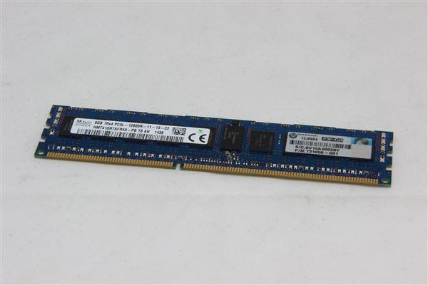 Actual product image HPE 8GB 1Rx4 PC3L-12800R-11 Kit (1 x 8GB, 1600 MHz, DDR3-RAM, DIMM)