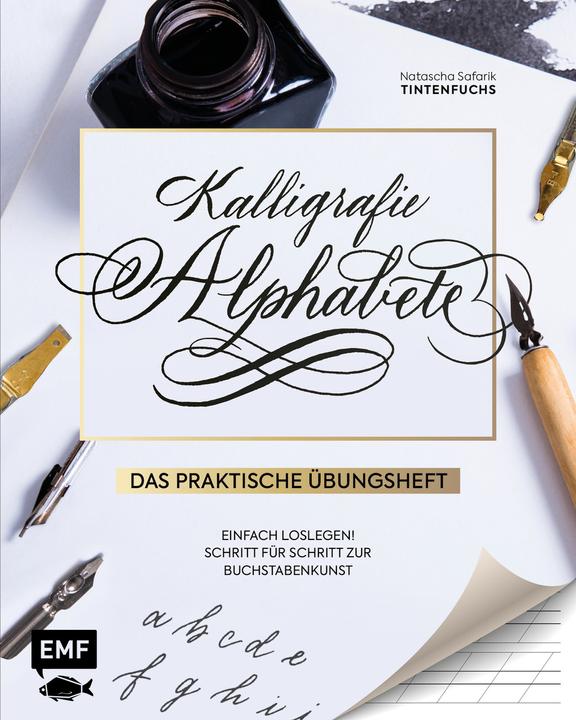 Produktbild Kalligrafie Alphabete – Das praktische Übungsheft (Deutsch, Natascha Safarik, 2021)