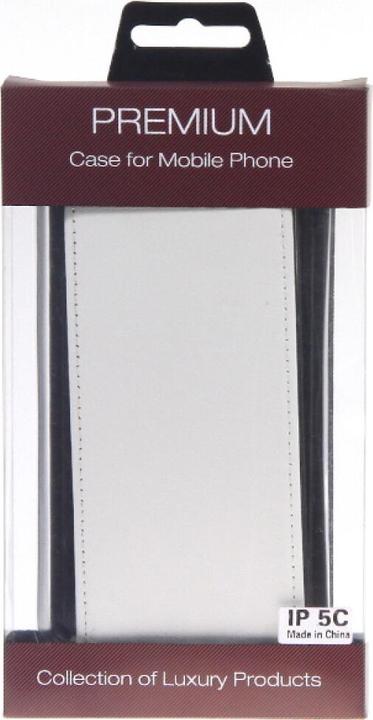 Immagine prodotto OEM Custodia Flip Slim in pelle per iPhone 5c - Bianco (Apple iPhone 5c)