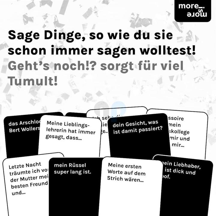Produktbild More is more Geht's noch!? - das zwielichtige Partyspiel (Deutsch)