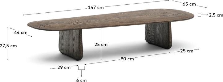 Produktbild Kave Home Pirita (146 x 64 x 28 cm)