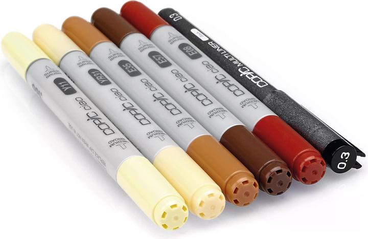 Immagine prodotto Copic Pennarello ciao, 5+1 Set "Toni capelli 1 (Giallo, Marrone, Camoscio, 0.30 mm, 6 x)