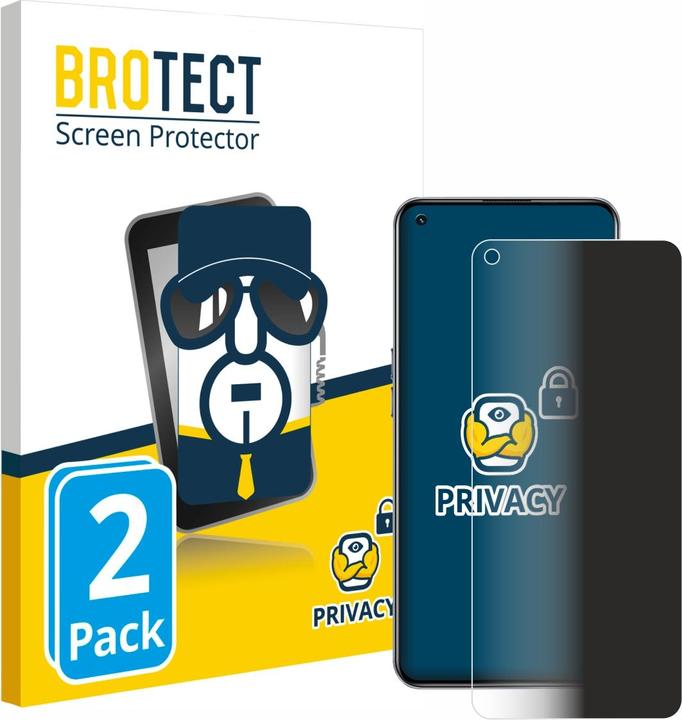 Productafbeelding BROTECT Sichtschutzfolie Anti-Spy Privacy Folie Blaulicht-Schutz (2 Stuk, Realme X7 Max 5G)