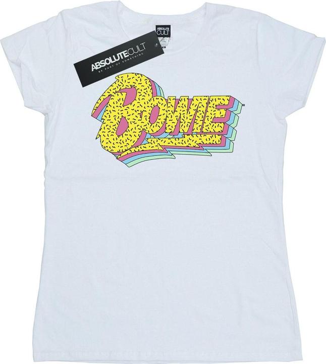 Immagine prodotto David Bowie Moonlight 90s Logo Maglietta Donna (L)