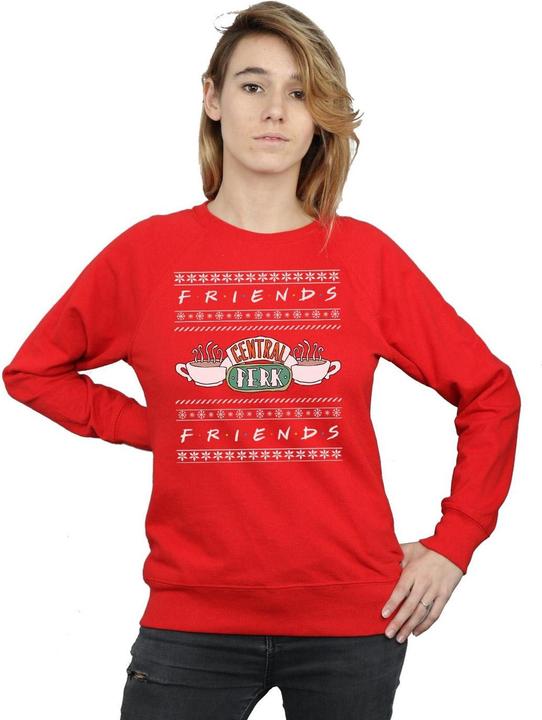 Actual product image Friends Womens/Ladies Fair Isle Central Perk Sweatshirt (XL)