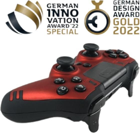 Produktbild Steelplay Slim Pack Wireless Controller Ruby Red Multi (PS4, PC)