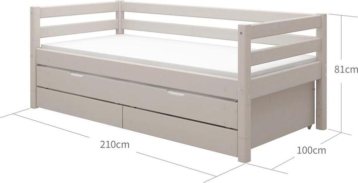 Immagine prodotto Flexa Letto classico con letto estraibile e 2 cassetti (90 x 200 cm)