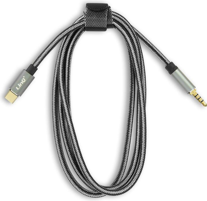 Produktbild LinQ USB-C Kabel / 4-poliger Klinkenstecker (1.50 m, 3.5mm Klinke (AUX))