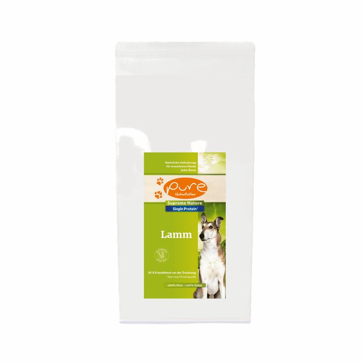 Actual product image Pure Naturfutter PURE Supreme Nature Dog single-protein grain-free lamb, 10 kg (Adult, 1 pcs., 10000 g)