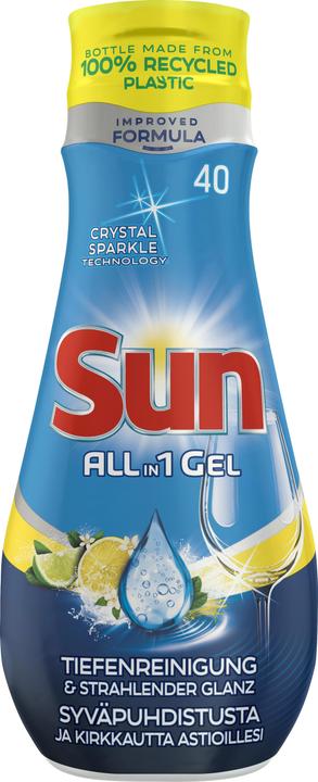 Image du produit Sun Gel pour lave-vaisselle All-in-1 Complete citron (Liquide, 40 Cycles de lavage)