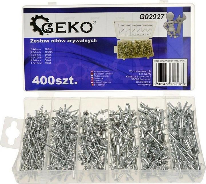 Actual product image GEKO Set with 400 rivets