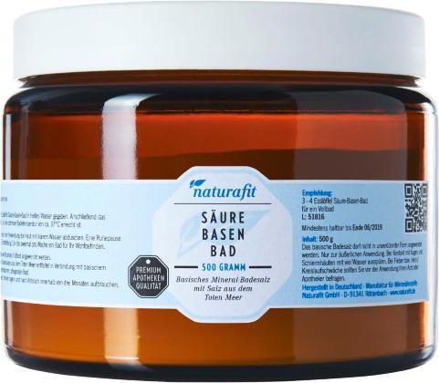 Produktbild Naturafit Säure Basen Bad Pulver, 500 g Pulver