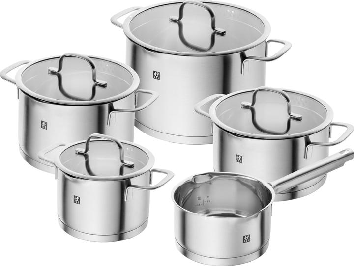 Zwilling 1009154 TrueFlow Cookware Set (24 cm, Pan set + pot set, Stainless steel)