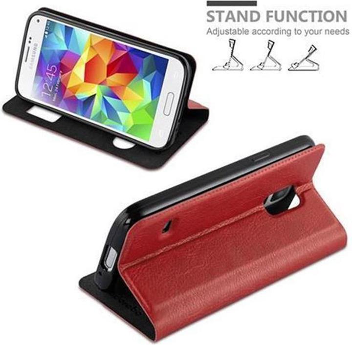 Actual product image Cadorabo Book with View double window cover (Samsung Galaxy S5 Mini)