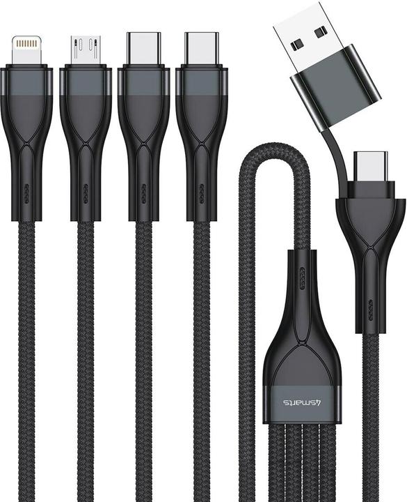 4smarts Multi-Ladekabel 4in2 (1.20 m, USB 2.0)
