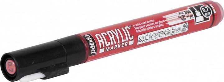 Immagine prodotto Pebeo Acrylic Marker Extra Fine Punta 0,7mm (Rosso, 0.70 mm)