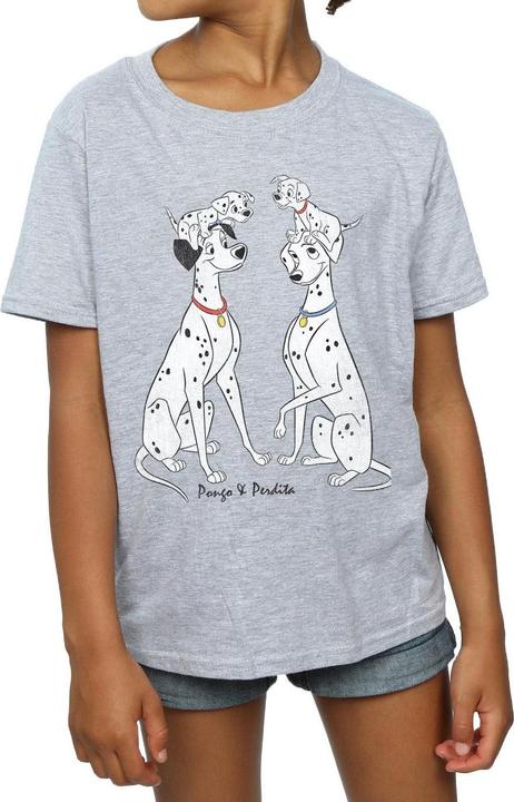 Produktbild 101 Dalmatians Pongo And Perdita TShirt Mädchen (140, 146)