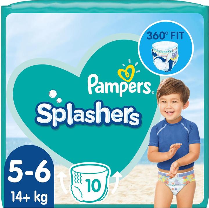 Produktbild Pampers Splashers (Gr. 5, Gr. 6, Tragepack, 10 Stück)