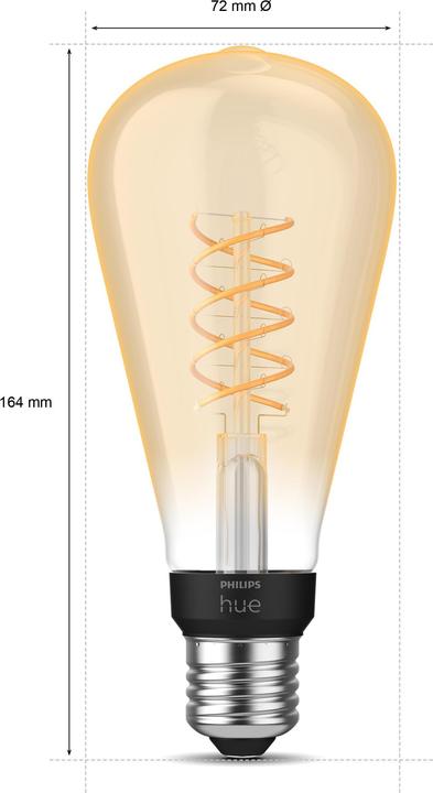 Actual product image Philips Hue Giant BT (E27, 7 W, 550 lm, 1 x, G)