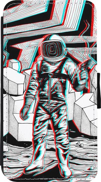 Image du produit PhoneLook Coque Wallet noir Anaglyph Astronaut (Apple iPhone 11 Pro)