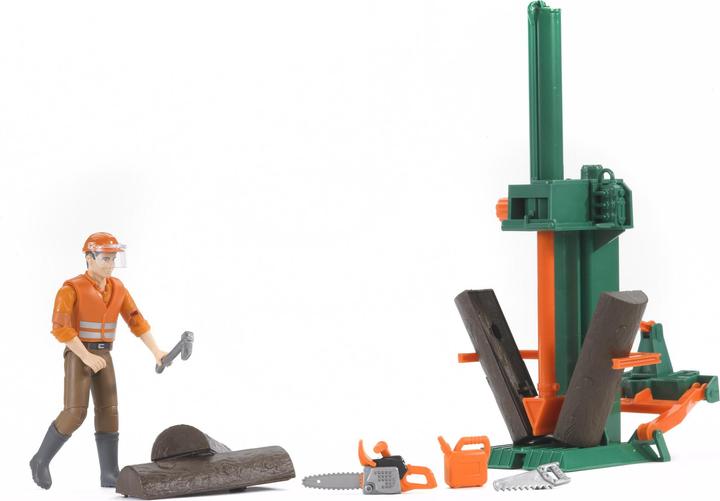 Actual product image Bruder BR Forestry set bWorld with figure