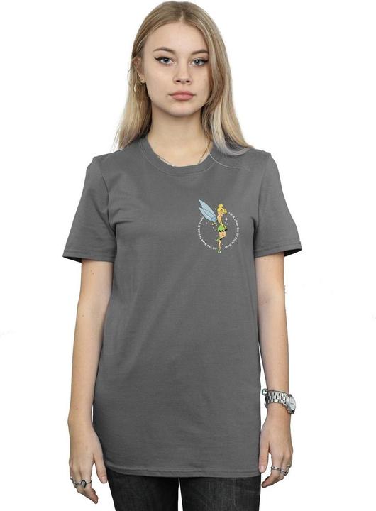 Immagine prodotto Disney Peter Pan Tinker Bell Boyfriend Fit Maglietta Ampia Donna (XL)