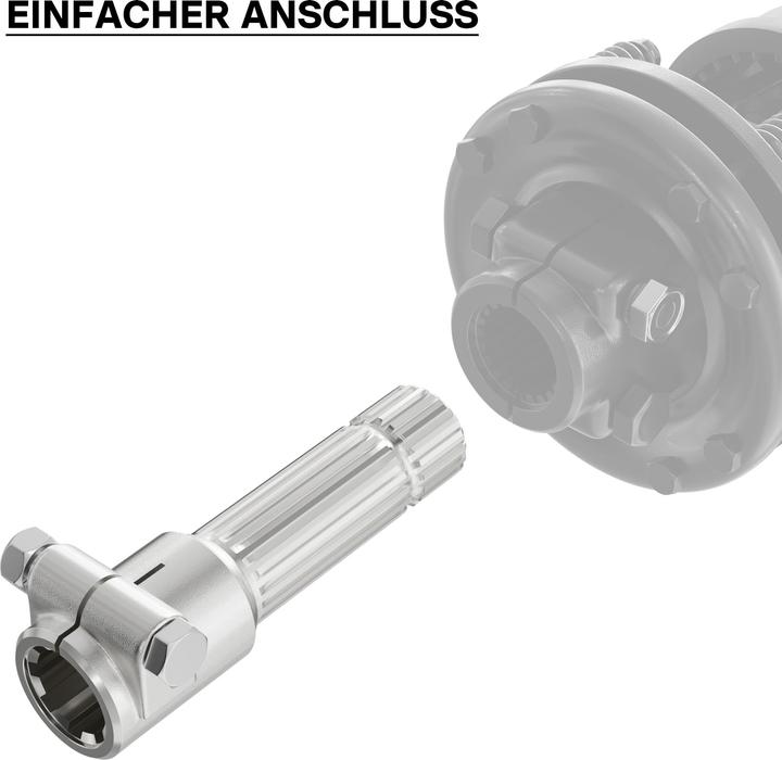 Immagine prodotto Wiltec Albero cardanico 160 mm boccola scanalata 8-32x38x6 f. Albero di uscita 1 3/8" Z21