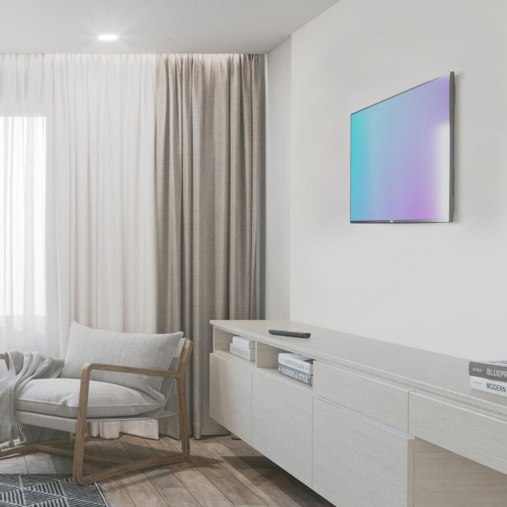 Actual product image Hama TV wall bracket, rigid, 229 cm (90") up to 60 kg, wall distance 2.5 cm (Wall, 90", 60 kg)