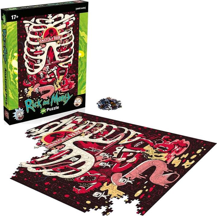 Actual product image Winning Moves Hacksaw Rick and Morty Anatomy Park 1000 Pieces (1000 pieces)
