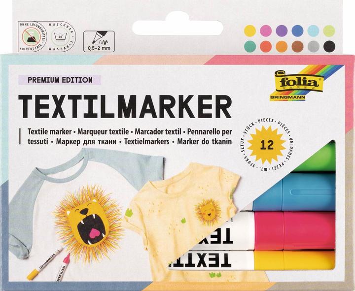 Actual product image Folia Textile painter (Multicoloured, 5 mm, 12 x)