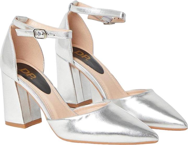 Dorothy Perkins Womens/Ladies Blanche Pointed Ankle Strap High Block Heel Court Shoes