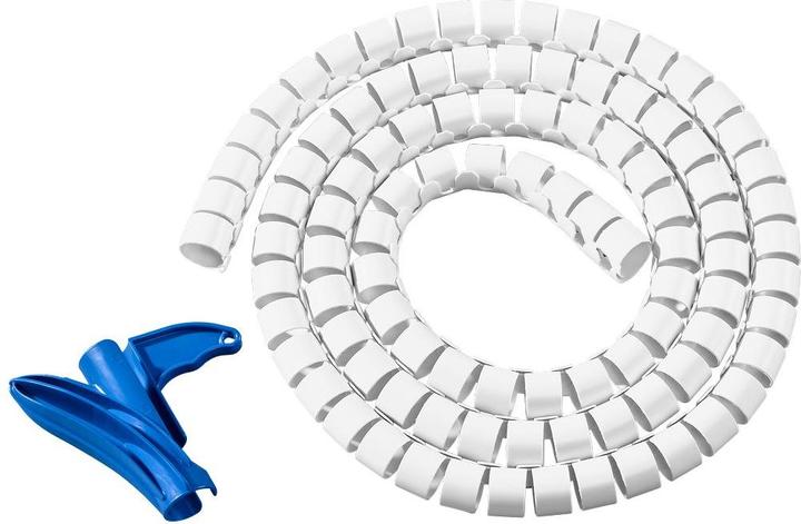 Actual product image HellermannTyton Protective tubing Helawrap HWPP White 2 m 161-64415 Content: 2 m (Cable conduit, 200 cm)