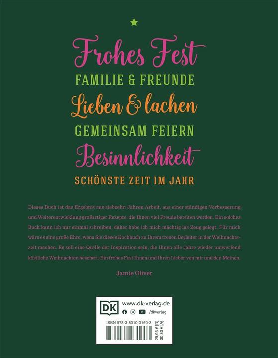 Produktbild Weihnachtskochbuch (Deutsch, Jamie Oliver, 2016)