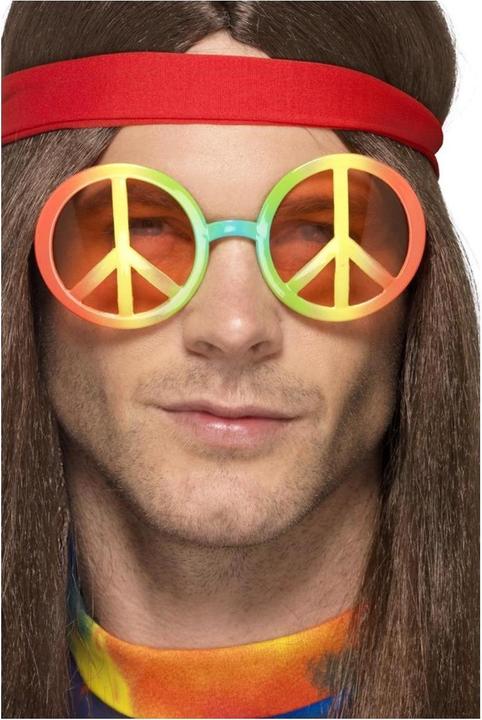 Actual product image Smiffys Unisex Adult Hippie Peace Symbol Costume Sunglasses