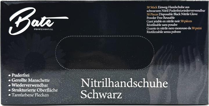 Actual product image Bate Handschuhe-Nitrilhandschuhe Schwarz L