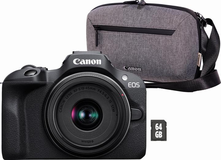 Immagine prodotto Canon EOS R100 + RF-S 18-45mm F4.5-6.3 IS STM (18 - 45 mm, 24.10 Mpx, APS-C / DX)
