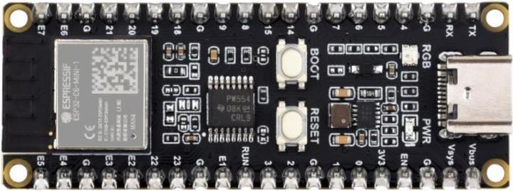 Actual product image WaveShare ESP32-C6 Pico Mini development board with headers